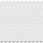 Hexagon White 23x23